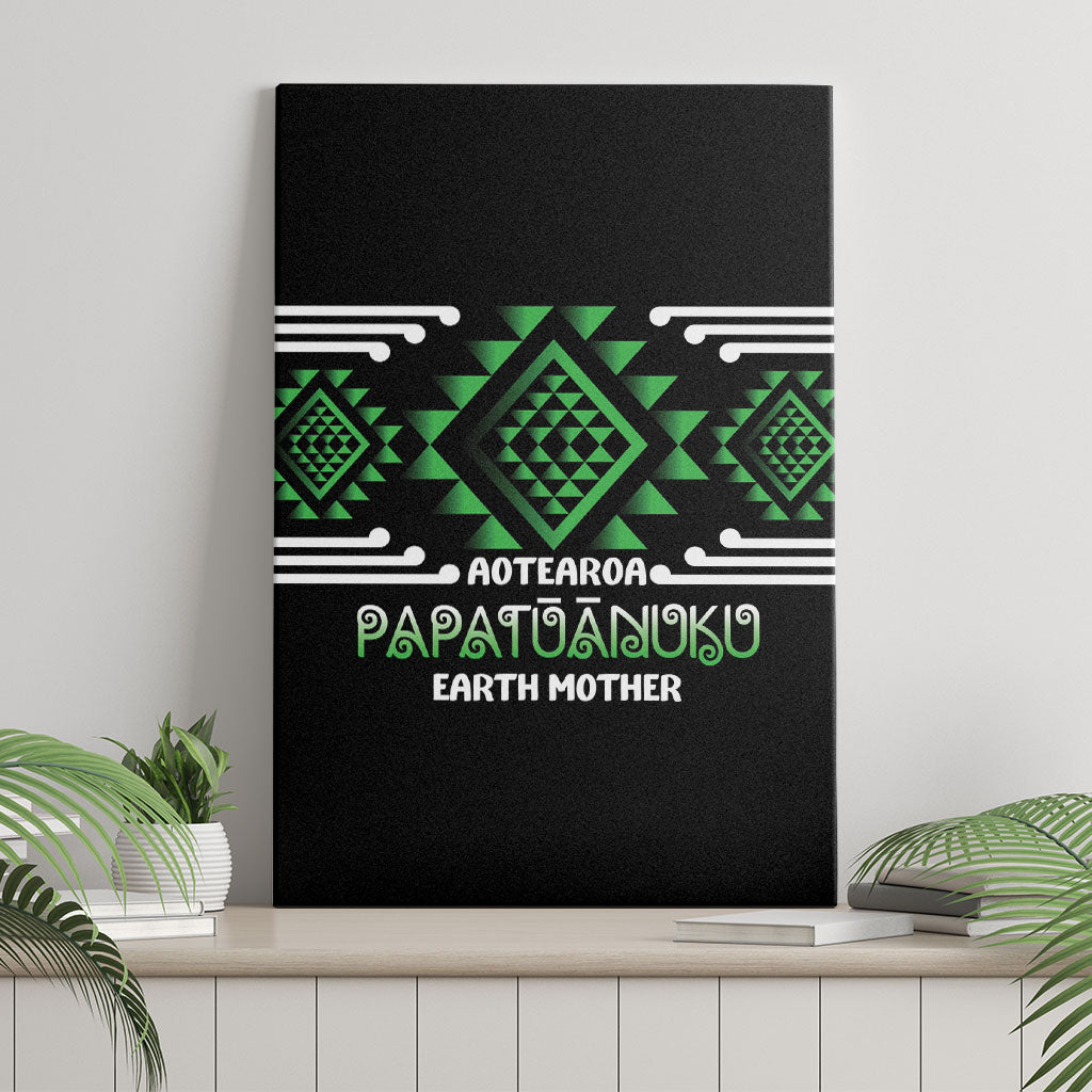 Aotearoa Atua Papatuanuku Canvas Wall Art Maori Earth Mother Taniko Motifs LT14 - Polynesian Pride