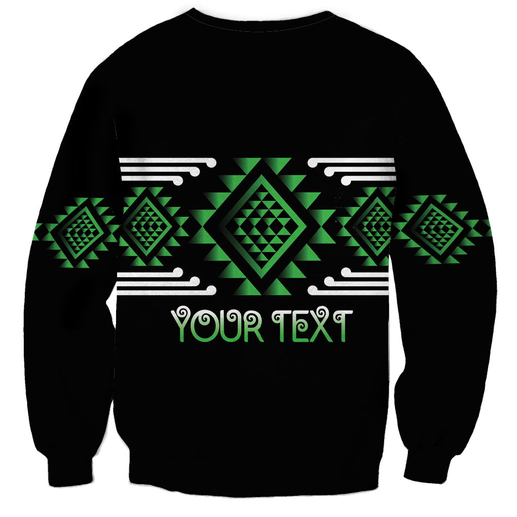 Aotearoa Atua Papatuanuku Personalised Sweatshirt Maori Earth Mother Taniko Motifs LT14 - Polynesian Pride