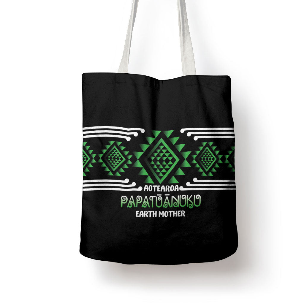 Aotearoa Atua Papatuanuku Tote Bag Maori Earth Mother Taniko Motifs LT14 - Polynesian Pride