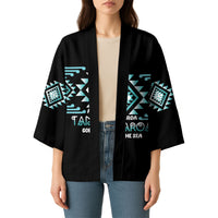 Aotearoa Atua Tangaroa Personalised Kimono Maori God Of The Sea Taniko Motifs LT14 - Polynesian Pride