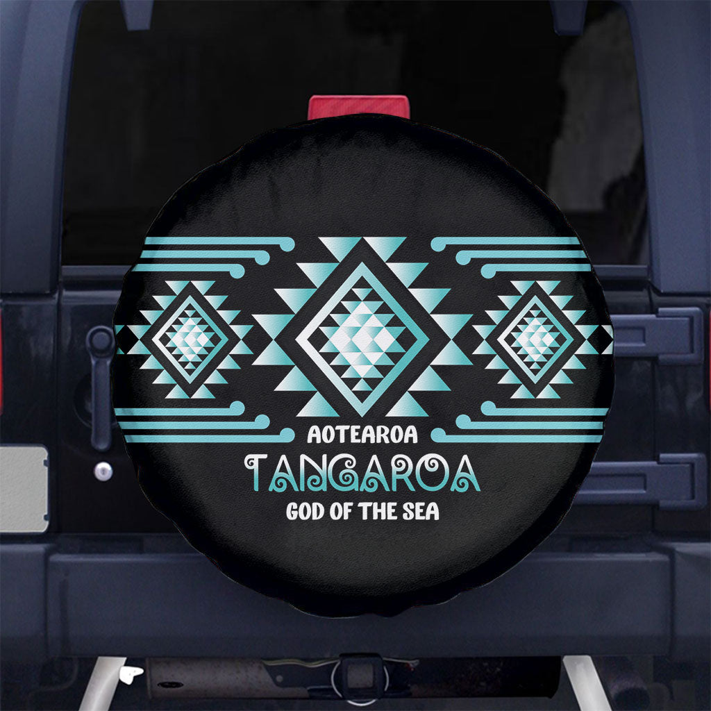 Aotearoa Atua Tangaroa Spare Tire Cover Maori God Of The Sea Taniko Motifs