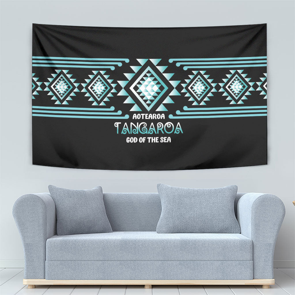 Aotearoa Atua Tangaroa Tapestry Maori God Of The Sea Taniko Motifs LT14 - Polynesian Pride