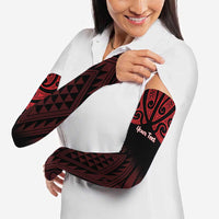 Personalised Keep Maori Wards New Zealand Arm Sleeves Stronger Together Aotearoa Taniko - Polynesian Pride