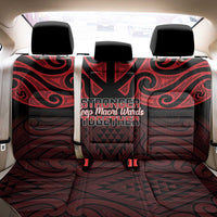 Keep Maori Wards New Zealand Back Car Seat Cover Stronger Together Aotearoa Taniko - Polynesian Pride
