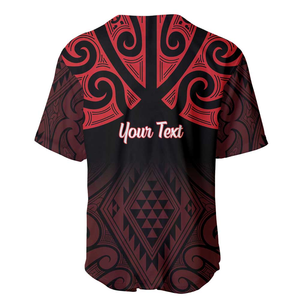 Personalised Keep Maori Wards New Zealand Baseball Jersey Stronger Together Aotearoa Taniko LT14 - Polynesian Pride
