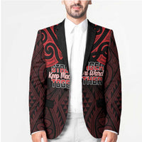 Personalised Keep Maori Wards New Zealand Blazer Stronger Together Aotearoa Taniko LT14 - Polynesian Pride