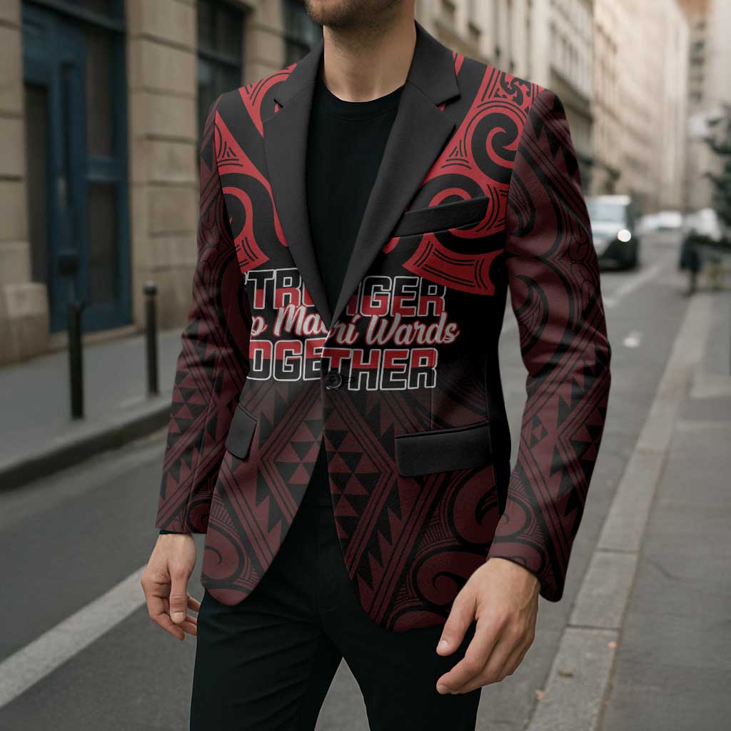 Personalised Keep Maori Wards New Zealand Blazer Stronger Together Aotearoa Taniko LT14 - Polynesian Pride