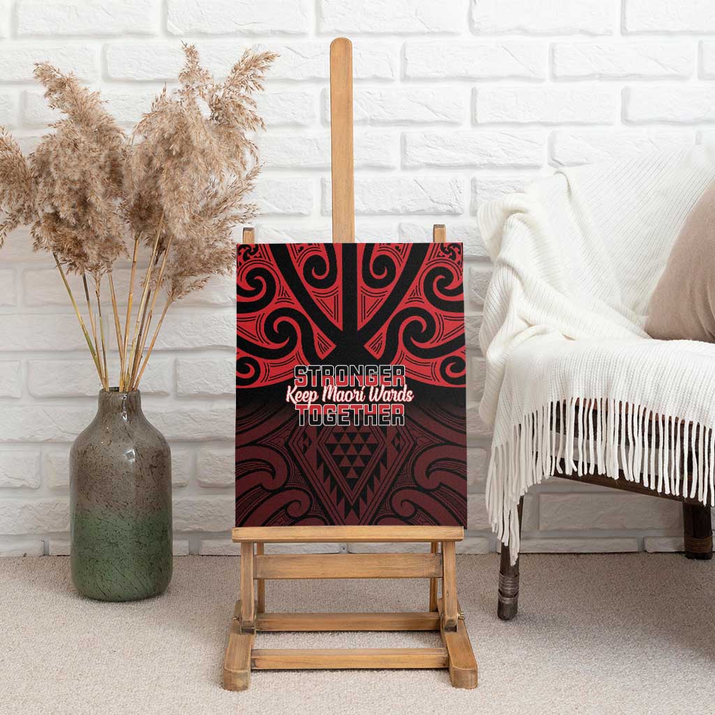 Keep Maori Wards New Zealand Canvas Wall Art Stronger Together Aotearoa Taniko LT14 - Polynesian Pride
