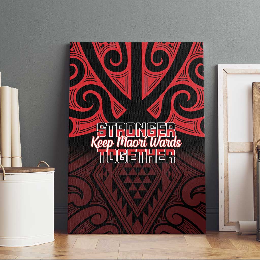 Keep Maori Wards New Zealand Canvas Wall Art Stronger Together Aotearoa Taniko LT14 - Polynesian Pride