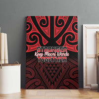 Keep Maori Wards New Zealand Canvas Wall Art Stronger Together Aotearoa Taniko LT14 - Polynesian Pride