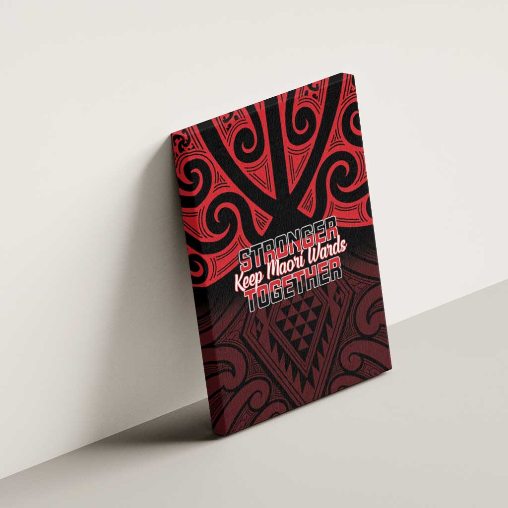 Keep Maori Wards New Zealand Canvas Wall Art Stronger Together Aotearoa Taniko LT14 - Polynesian Pride