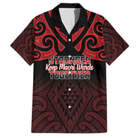 Personalised Keep Maori Wards New Zealand Family Matching Long Sleeve Bodycon Dress and Hawaiian Shirt Stronger Together Aotearoa Taniko - Polynesian Pride