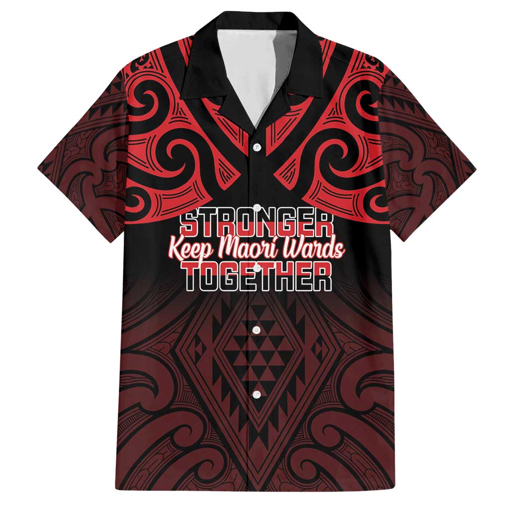 Personalised Keep Maori Wards New Zealand Family Matching Off Shoulder Maxi Dress and Hawaiian Shirt Stronger Together Aotearoa Taniko - Polynesian Pride
