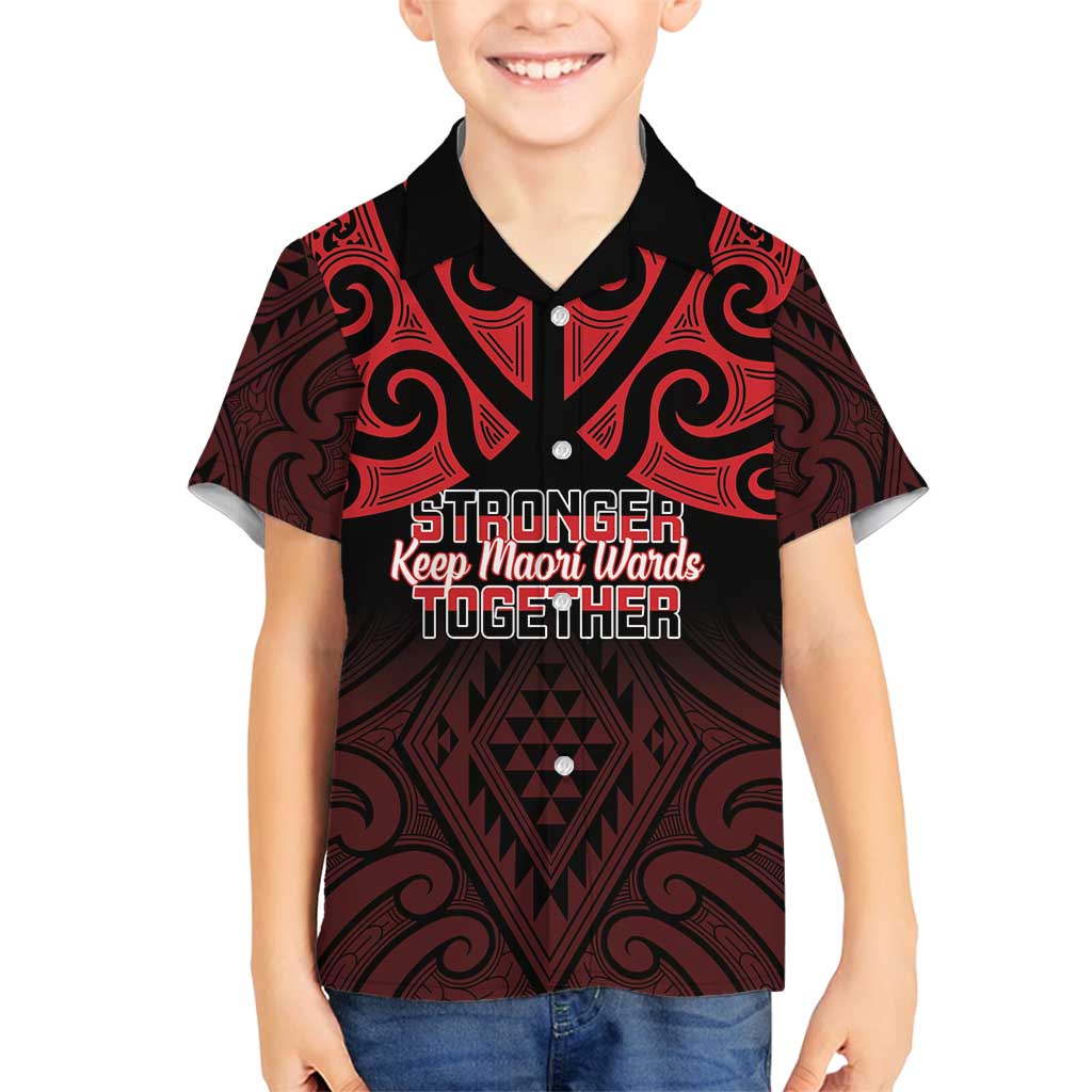 Personalised Keep Maori Wards New Zealand Family Matching Tank Maxi Dress and Hawaiian Shirt Stronger Together Aotearoa Taniko - Polynesian Pride