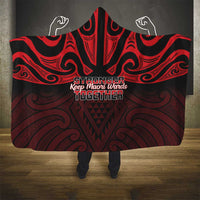 Keep Maori Wards New Zealand Hooded Blanket Stronger Together Aotearoa Taniko LT14 - Polynesian Pride