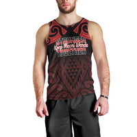 Personalised Keep Maori Wards New Zealand Men Tank Top Stronger Together Aotearoa Taniko - Polynesian Pride