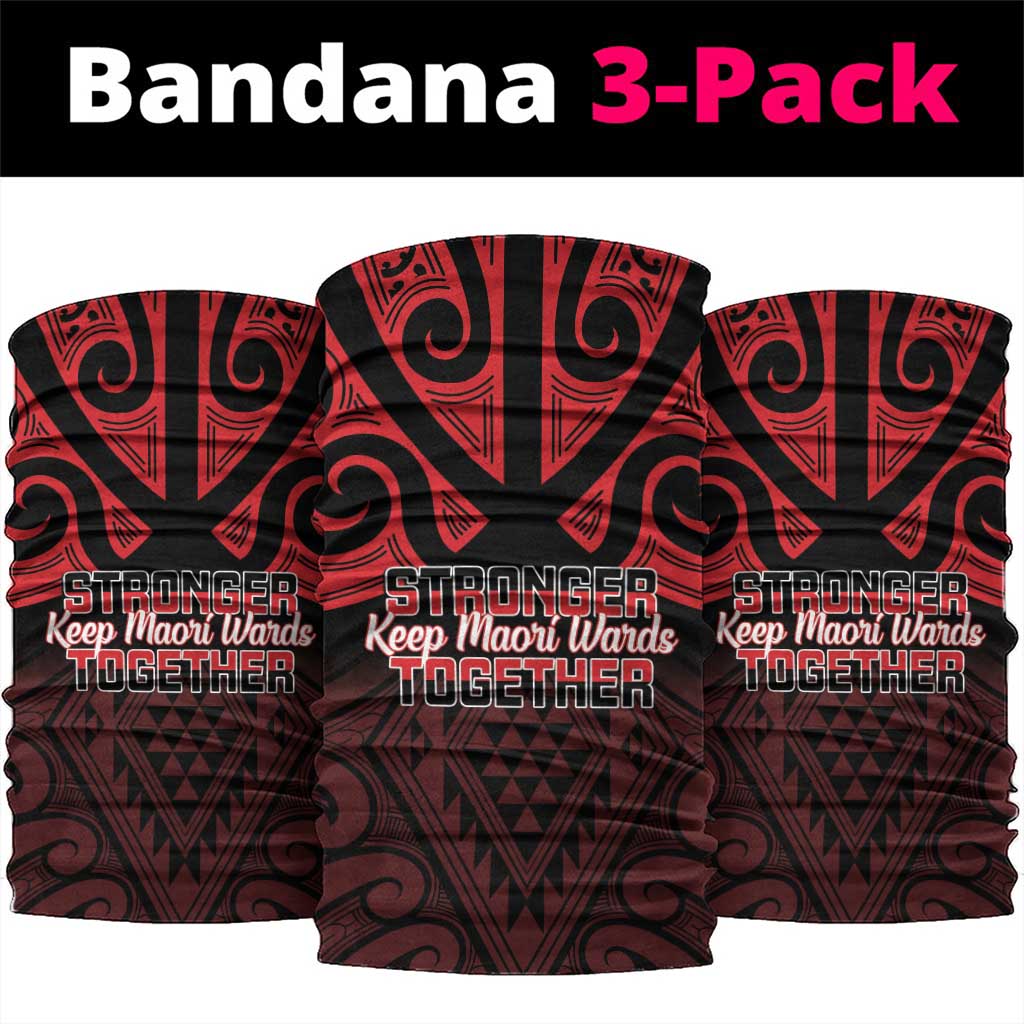 Keep Maori Wards New Zealand Neck Gaiter Stronger Together Aotearoa Taniko LT14 package One Size: 25*50cm Black - Polynesian Pride