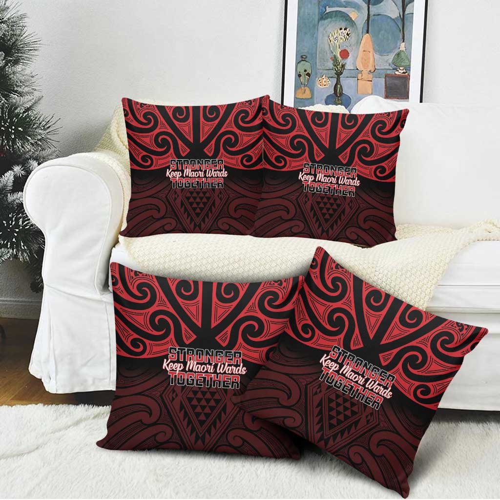 Keep Maori Wards New Zealand Pillow Cover Stronger Together Aotearoa Taniko LT14 - Polynesian Pride