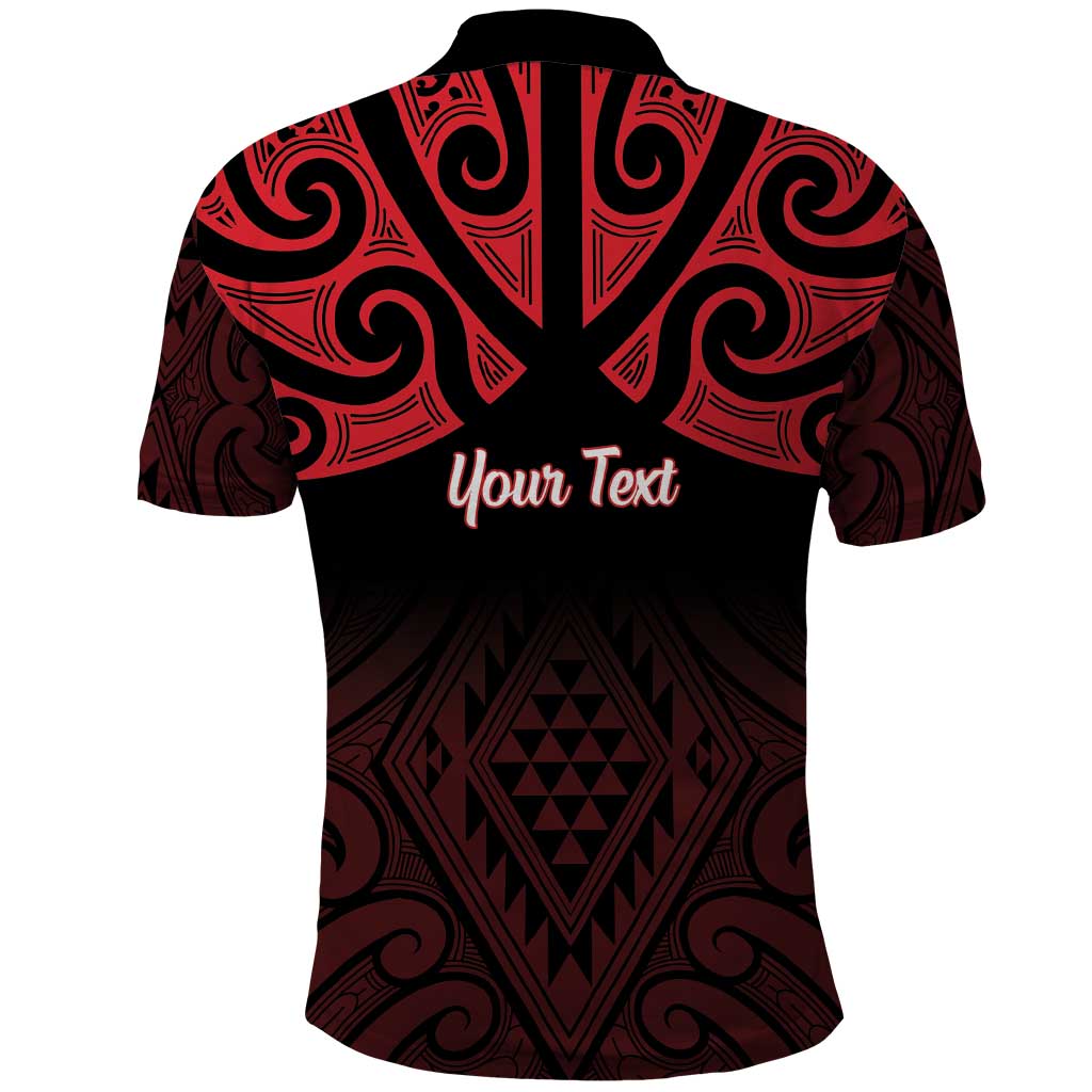 Personalised Keep Maori Wards New Zealand Polo Shirt Stronger Together Aotearoa Taniko - Polynesian Pride