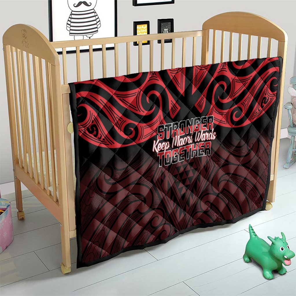 Keep Maori Wards New Zealand Quilt Stronger Together Aotearoa Taniko - Polynesian Pride