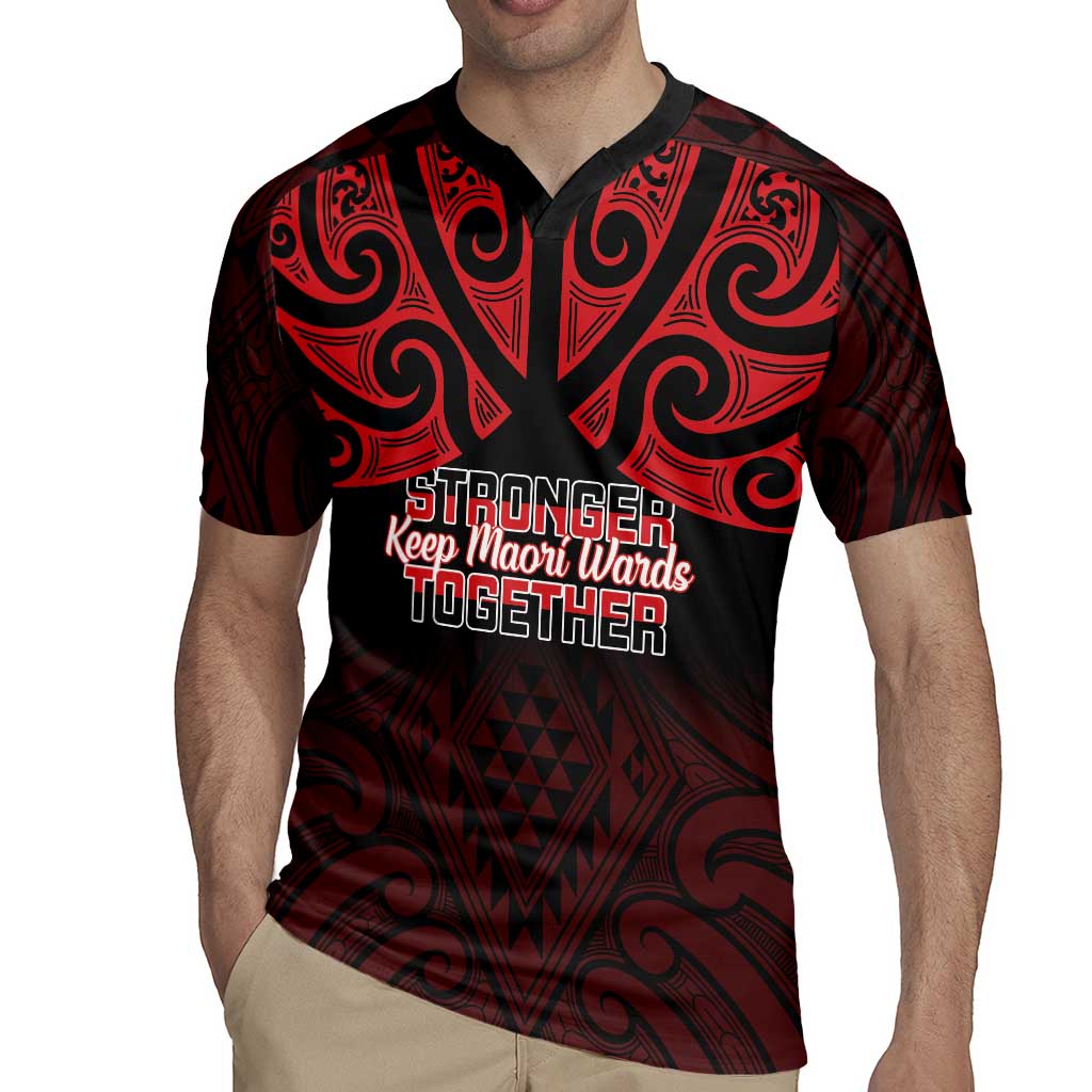 Personalised Keep Maori Wards New Zealand Rugby Jersey Stronger Together Aotearoa Taniko - Polynesian Pride