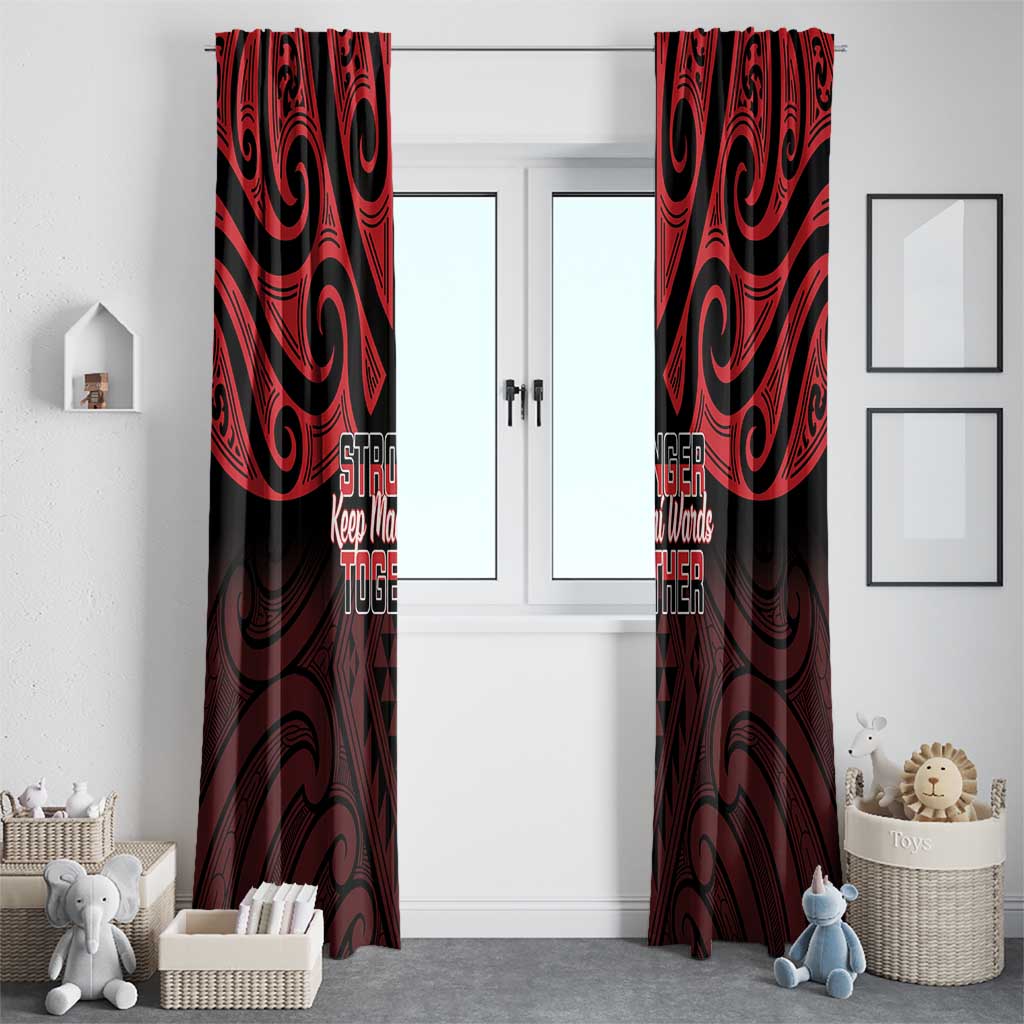 Keep Maori Wards New Zealand Window Curtain Stronger Together Aotearoa Taniko LT14 - Polynesian Pride