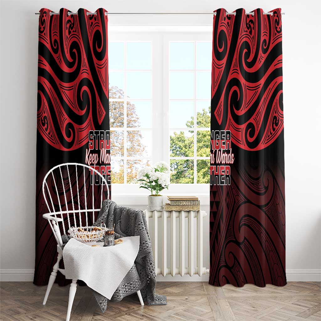 Keep Maori Wards New Zealand Window Curtain Stronger Together Aotearoa Taniko LT14 - Polynesian Pride