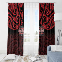 Keep Maori Wards New Zealand Window Curtain Stronger Together Aotearoa Taniko LT14 - Polynesian Pride