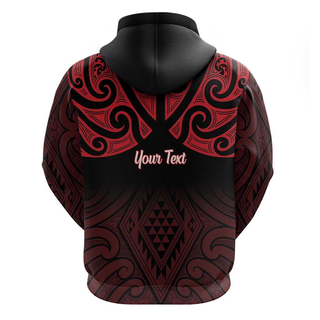 Personalised Keep Maori Wards New Zealand Zip Hoodie Stronger Together Aotearoa Taniko LT14 - Polynesian Pride