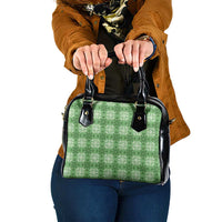 Green Hawaiian Quilt Shoulder Handbag Hawaii Pineapple Monstera Palaka Motifs LT14 One Size Green - Polynesian Pride