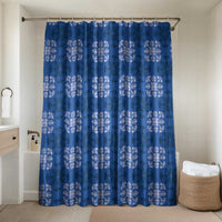 Royal Blue Hawaiian Quilt Bathroom Set Hawaii Pineapple Monstera Palaka Motifs - Polynesian Pride