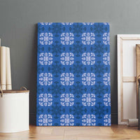 Royal Blue Hawaiian Quilt Canvas Wall Art Hawaii Pineapple Monstera Palaka Motifs LT14 - Polynesian Pride