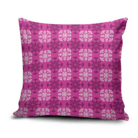 Pink Hawaiian Quilt Pillow Cover Hawaii Pineapple Monstera Palaka Motifs LT14 Pink - Polynesian Pride
