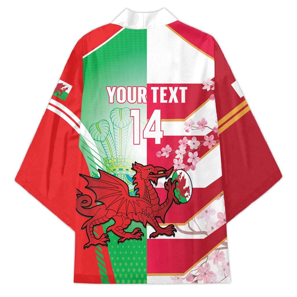 Japan and Wales Rugby Custom Kimono Brave Blossoms Welsh Dragon Together LT14 - Polynesian Pride
