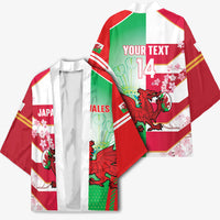 Japan and Wales Rugby Custom Kimono Brave Blossoms Welsh Dragon Together LT14 - Polynesian Pride