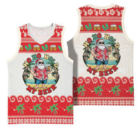 Mele Kalikimaka Hawaii Basketball Jersey Funny Beer-Loving Santa Hawaiian Tropical - Polynesian Pride