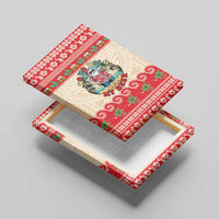 Mele Kalikimaka Hawaii Canvas Wall Art Funny Beer-Loving Santa Hawaiian Tropical - Polynesian Pride