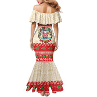 Mele Kalikimaka Hawaii Family Matching Mermaid Dress and Hawaiian Shirt Funny Beer-Loving Santa Hawaiian Tropical - Polynesian Pride