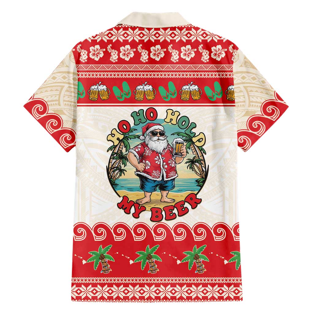 Mele Kalikimaka Hawaii Family Matching Puletasi and Hawaiian Shirt Funny Beer-Loving Santa Hawaiian Tropical LT14 - Polynesian Pride