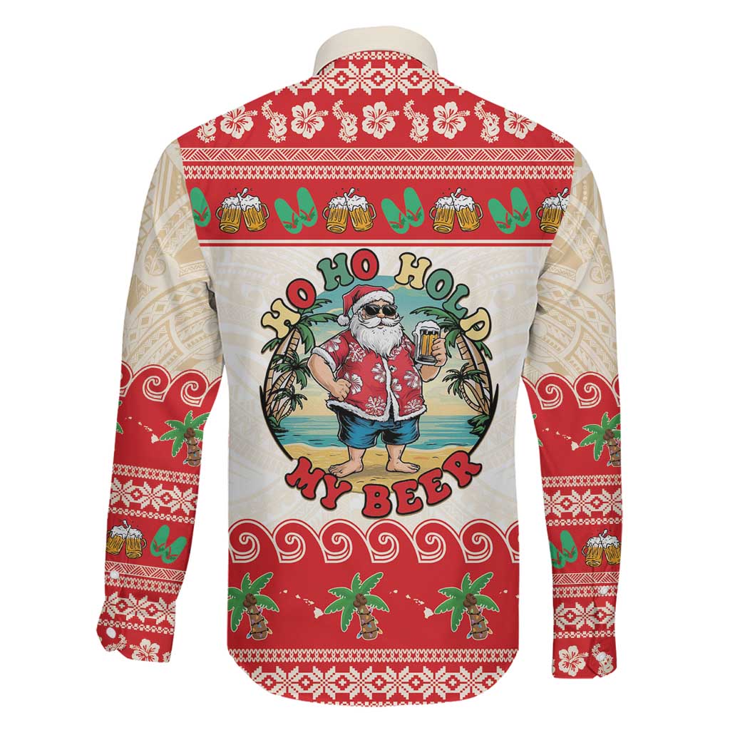 Mele Kalikimaka Hawaii Family Matching Puletasi and Hawaiian Shirt Funny Beer-Loving Santa Hawaiian Tropical LT14 - Polynesian Pride