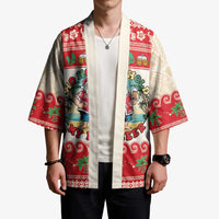 Mele Kalikimaka Hawaii Kimono Funny Beer-Loving Santa Hawaiian Tropical - Polynesian Pride