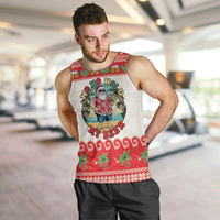 Mele Kalikimaka Hawaii Men Tank Top Funny Beer-Loving Santa Hawaiian Tropical - Polynesian Pride