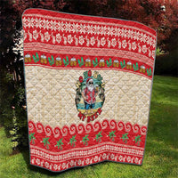 Mele Kalikimaka Hawaii Quilt Funny Beer-Loving Santa Hawaiian Tropical - Polynesian Pride