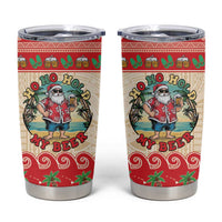 Mele Kalikimaka Hawaii Tumbler Cup Funny Beer-Loving Santa Hawaiian Tropical - Polynesian Pride