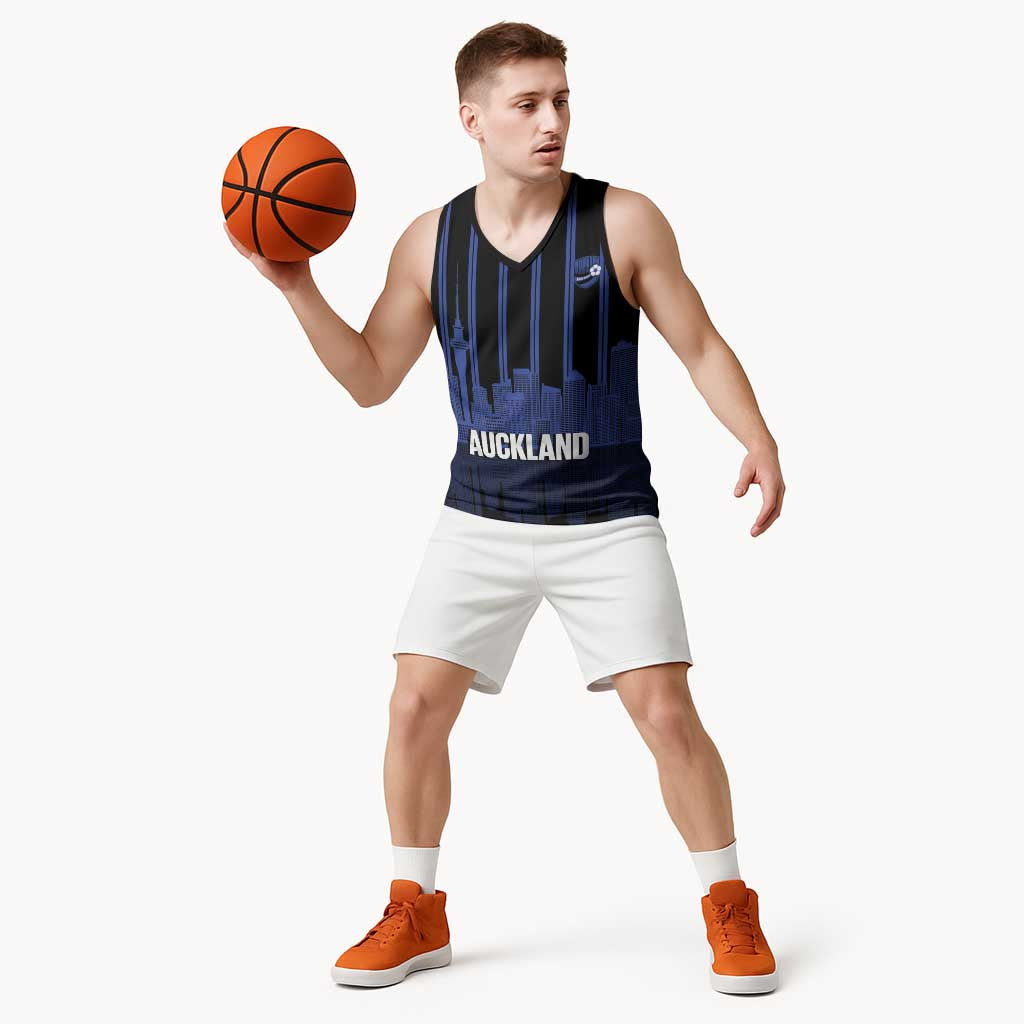 New Zealand Auckland Football Custom Basketball Jersey Go City of Sails Est 2025 LT14 - Polynesian Pride