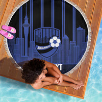 New Zealand Auckland Football Custom Beach Blanket Go City of Sails Est 2025