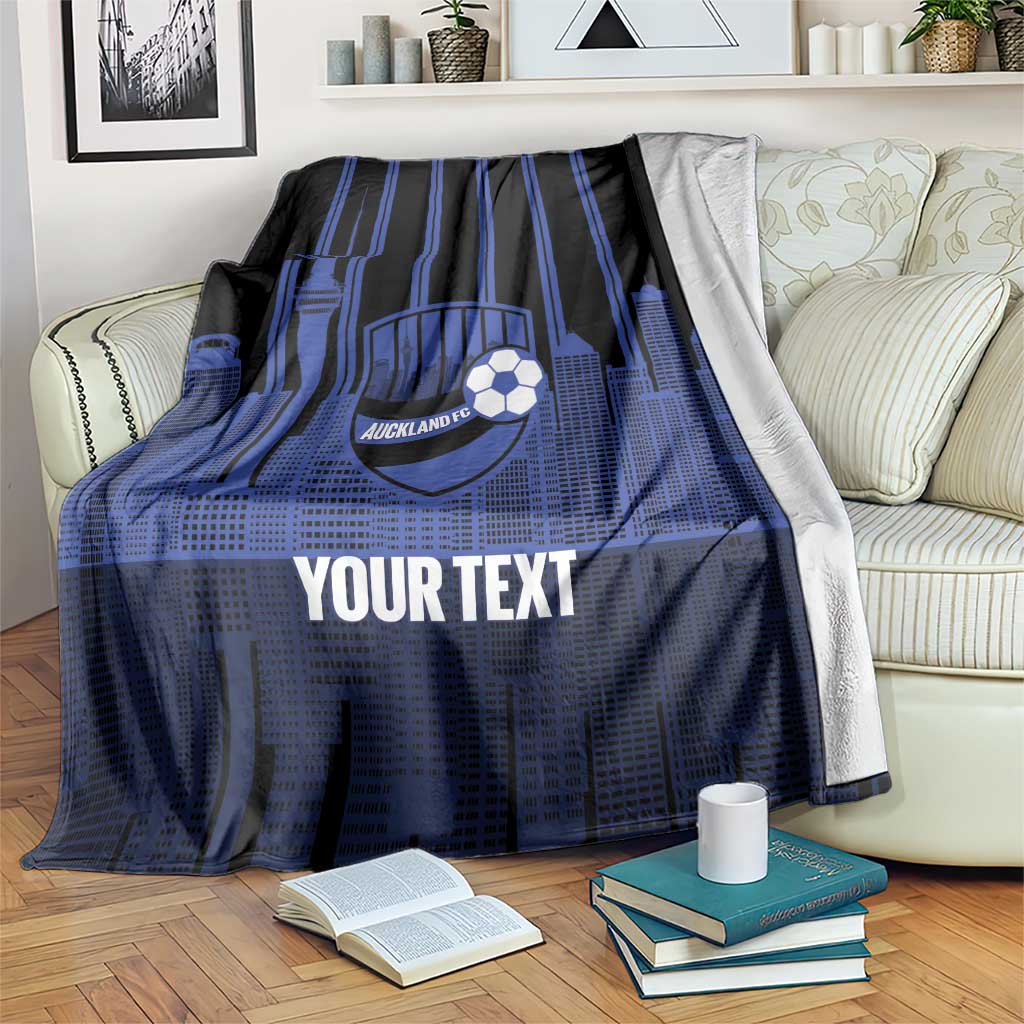 New Zealand Auckland Football Custom Blanket Go City of Sails Est 2025