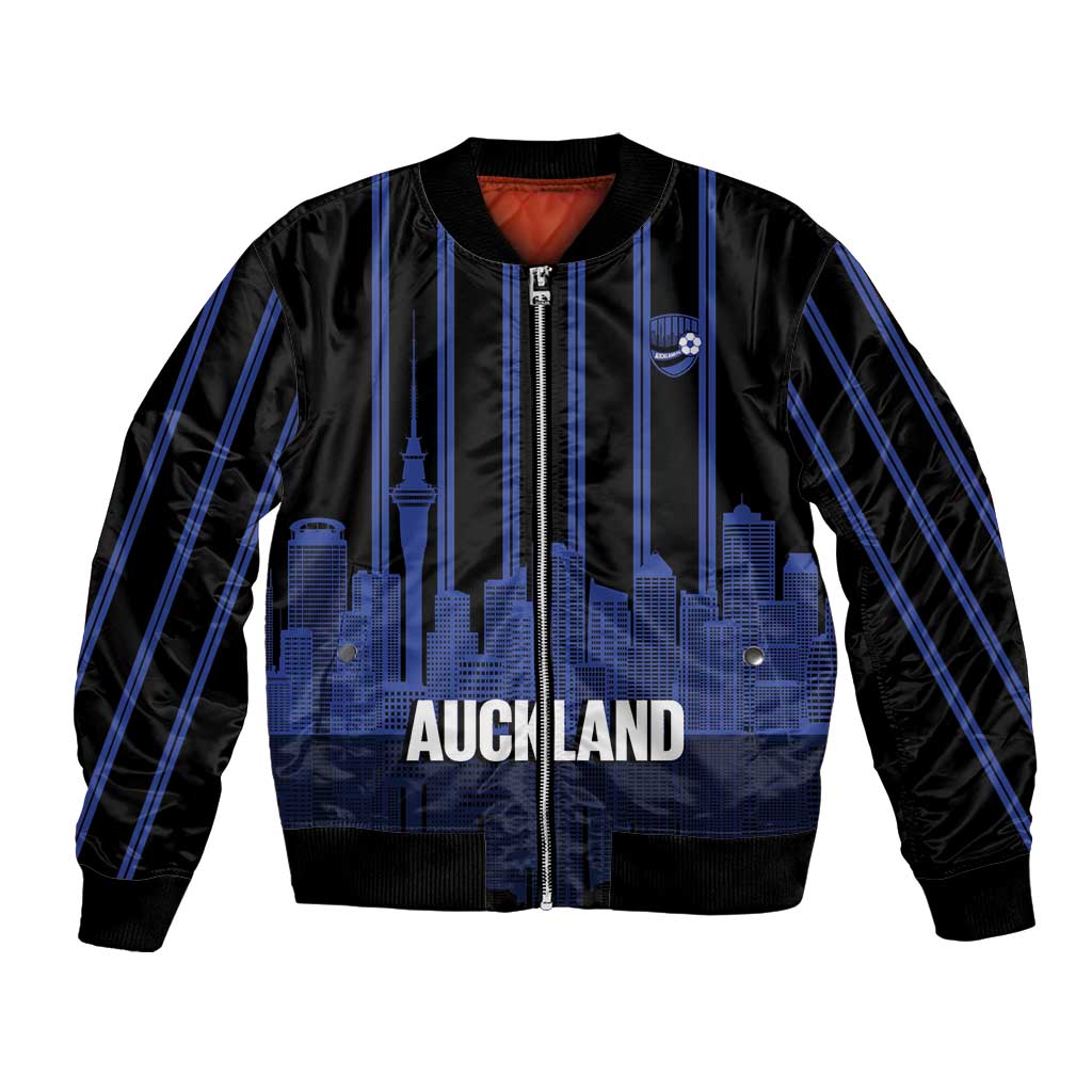 New Zealand Auckland Football Custom Bomber Jacket Go City of Sails Est 2025