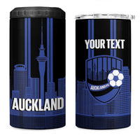 New Zealand Auckland Football Custom 4 in 1 Can Cooler Tumbler Go City of Sails Est 2025 LT14 One Size: 16 oz Black - Polynesian Pride