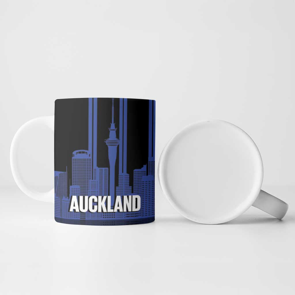 New Zealand Auckland Football Custom Ceramic Mug Go City of Sails Est 2025 LT14 - Polynesian Pride